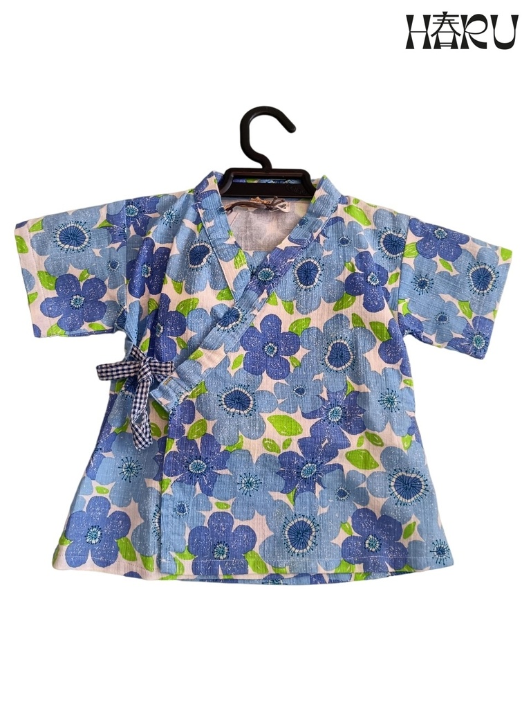 Jinbei de bebé floreado