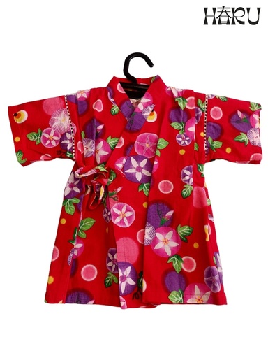 [J001] Jinbei de bebe con motivos florales